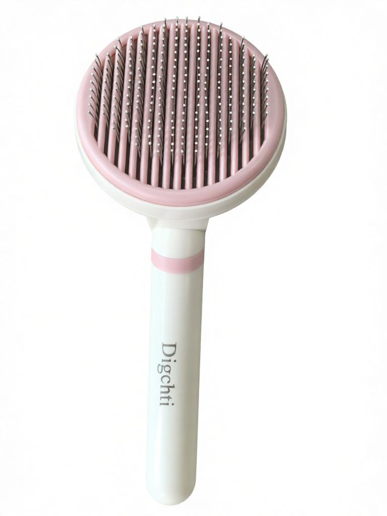 Pink Pet Comb, Cat and Dog Hair Removal Comb