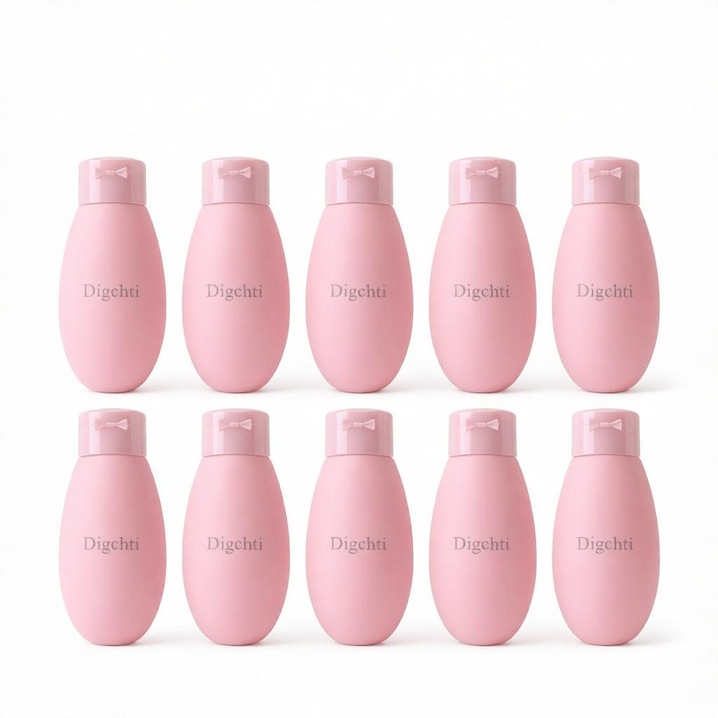 10pcs pink PE travel refillable bottles